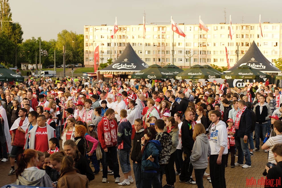 Elblska Strefa Kibica - mecz Polska - Rosja, fot. 17