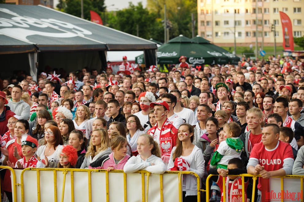 Elblska Strefa Kibica - mecz Polska - Rosja, fot. 26