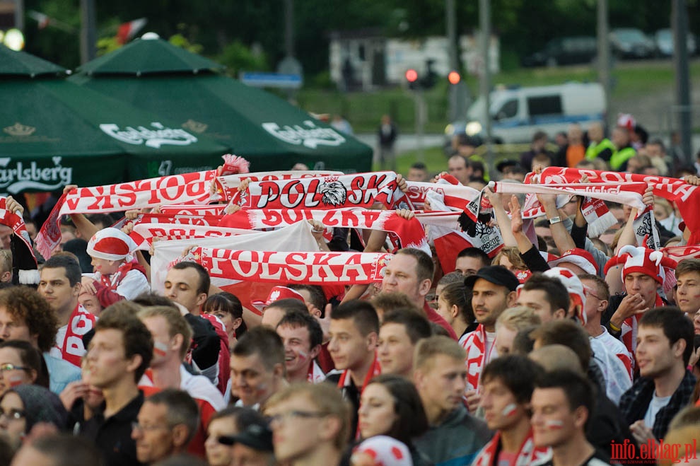 Elblska Strefa Kibica - mecz Polska - Rosja, fot. 37