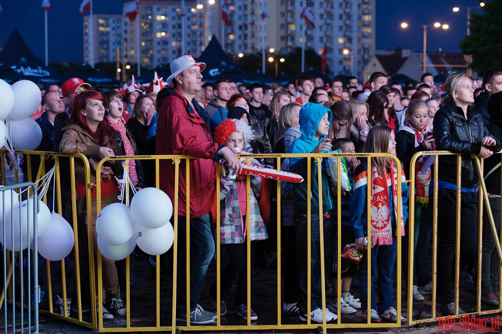 Elblska Strefa Kibica - mecz Polska - Rosja, fot. 41