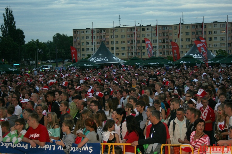 Mecz Polska-Czechy w Elblskiej Stefie Kibica (16.06.2012), fot. 6