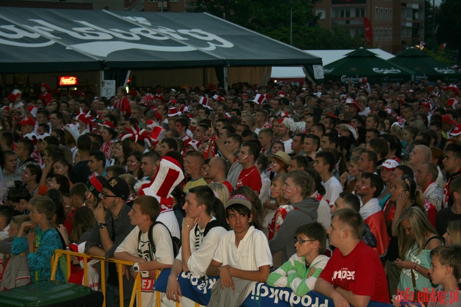 Mecz Polska-Czechy w Elblskiej Stefie Kibica (16.06.2012), fot. 9