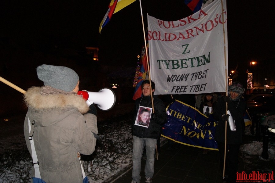 Manifestacja w Warszawie w obronie Tybetu, fot. 17