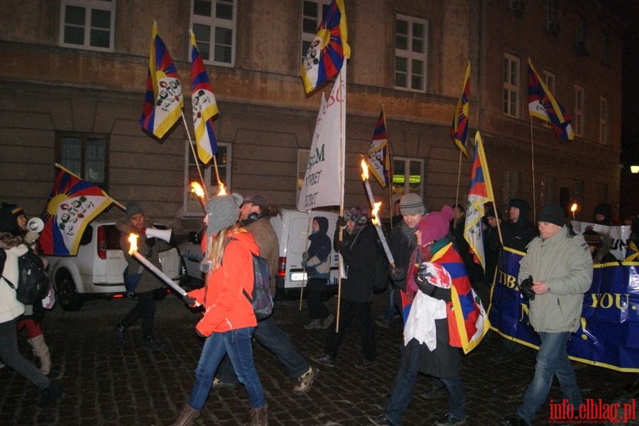 Manifestacja w Warszawie w obronie Tybetu, fot. 20