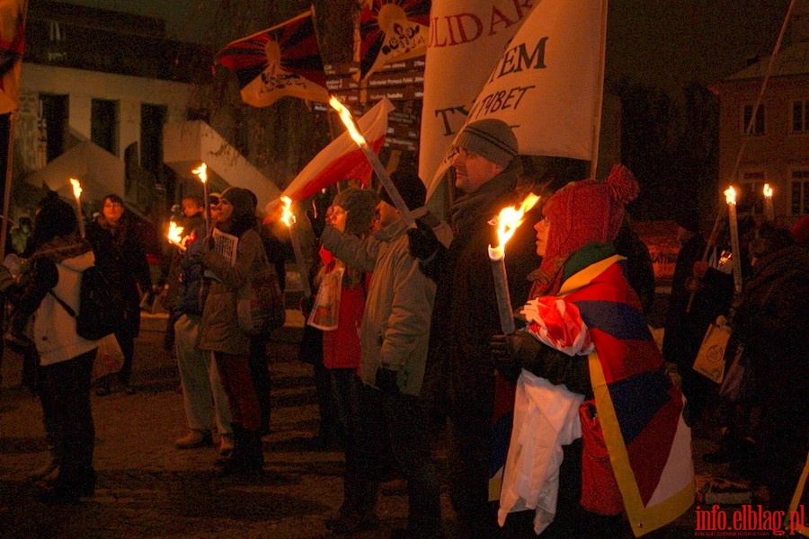 Manifestacja w Warszawie w obronie Tybetu, fot. 22