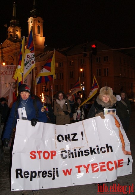 Manifestacja w Warszawie w obronie Tybetu, fot. 23