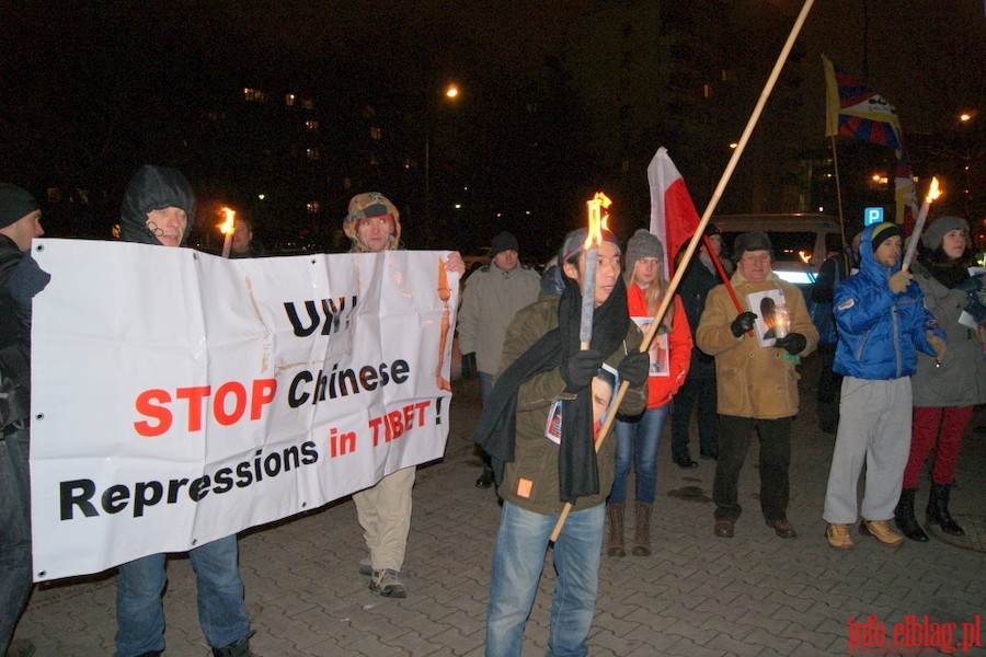 Manifestacja w Warszawie w obronie Tybetu, fot. 25