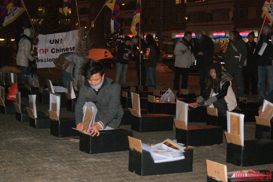 Manifestacja w Warszawie w obronie Tybetu, fot. 28