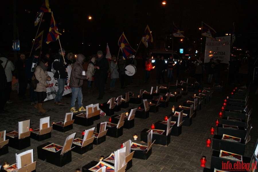 Manifestacja w Warszawie w obronie Tybetu, fot. 38