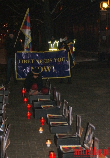 Manifestacja w Warszawie w obronie Tybetu, fot. 39