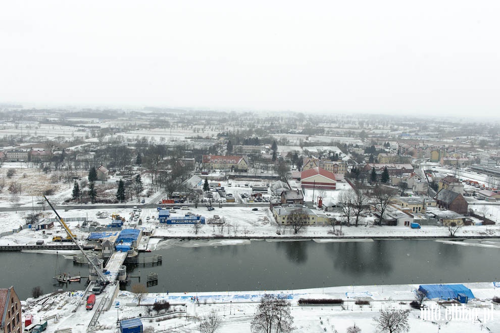 Widok z wiey Katedry w. Mikoaja w Elblgu - marzec 2013 r., fot. 14