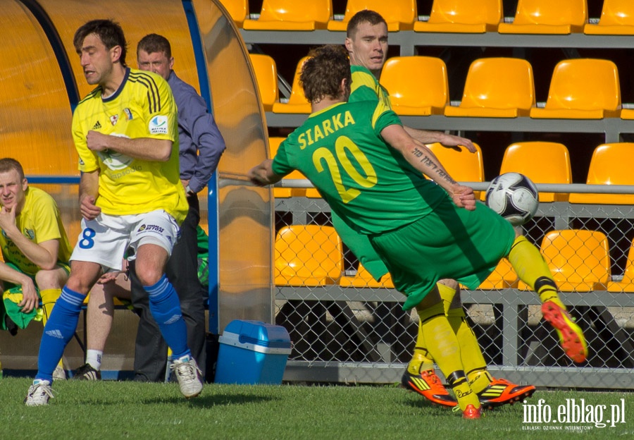 II liga: Olimpia Elblg - Siarka Tarnobrzeg 0:1, fot. 6