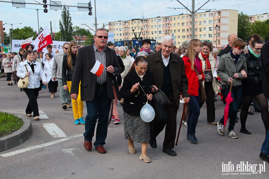 III Marsz dla ycia i rodziny w Elblgu - maj 2013, fot. 16