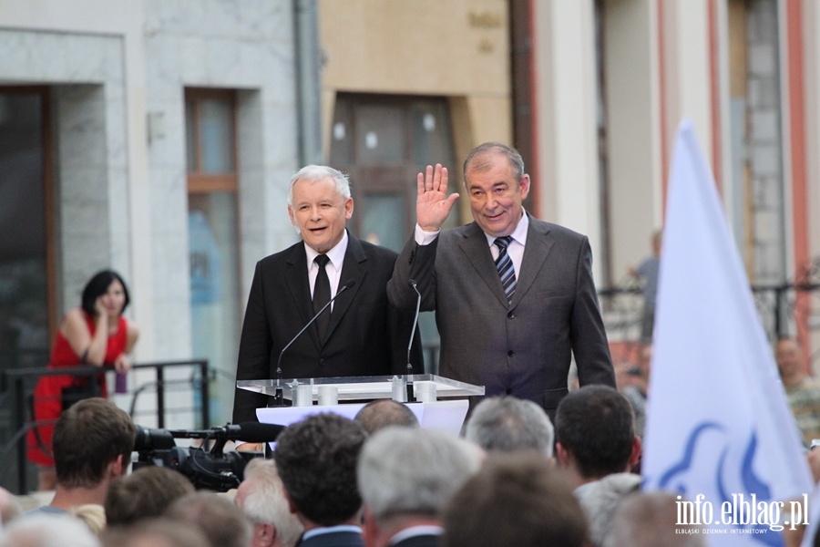 Konferencja prasowa i spotkanie z Elblanami z udziaem Jarosawa Kaczyskiego, fot. 19