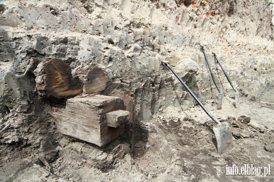 Wykopaliska na dziedzicu elblskiego Muzeum Archeologiczno-Historycznego, fot. 7