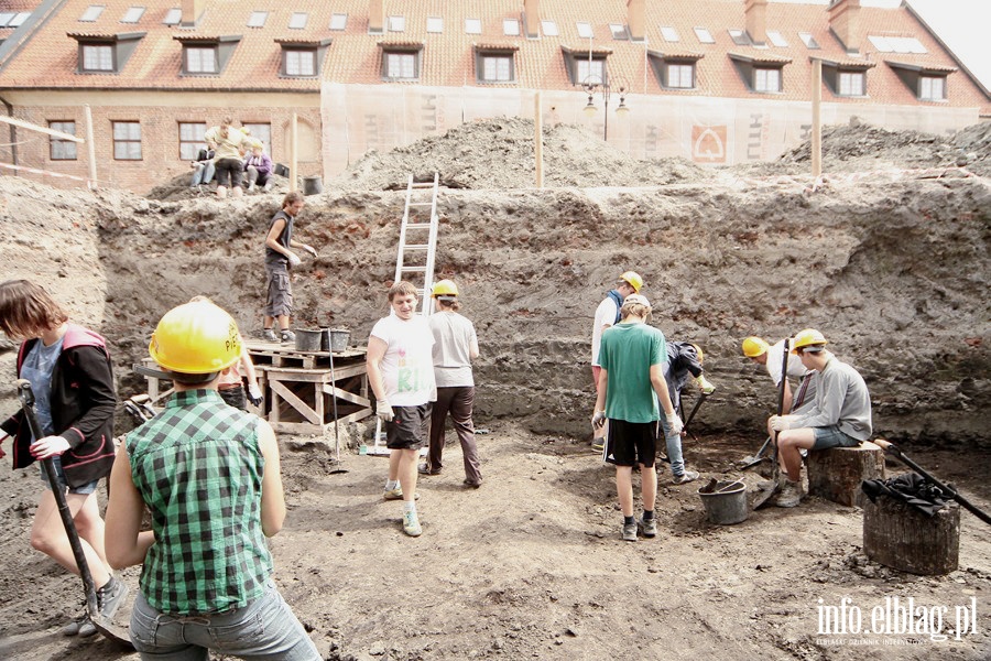 Wykopaliska na dziedzicu elblskiego Muzeum Archeologiczno-Historycznego, fot. 16