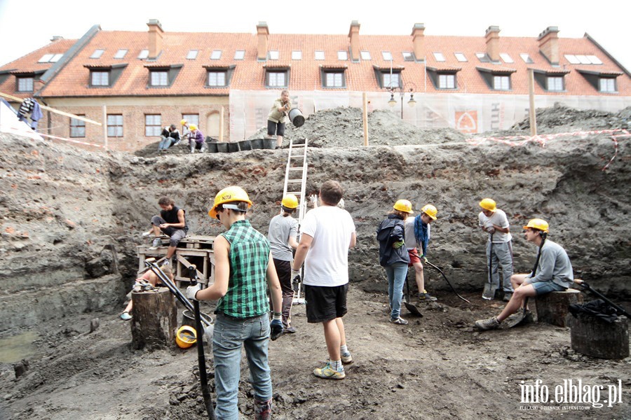 Wykopaliska na dziedzicu elblskiego Muzeum Archeologiczno-Historycznego, fot. 17