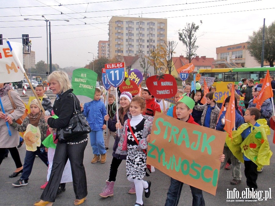 Strajk ywnoci przeszed ulicami Elblga, fot. 12