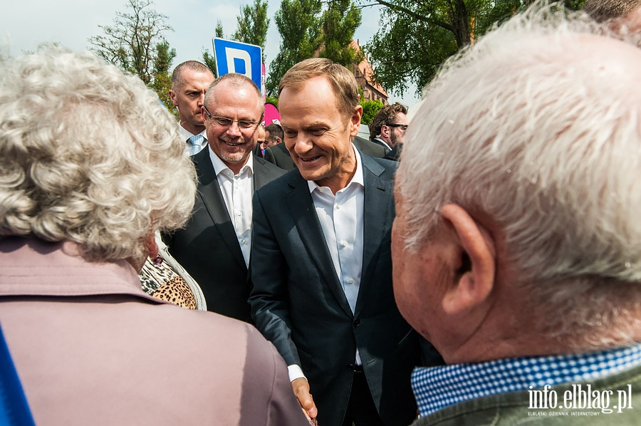 Premier RP Donald Tusk w Elblagu, fot. 12