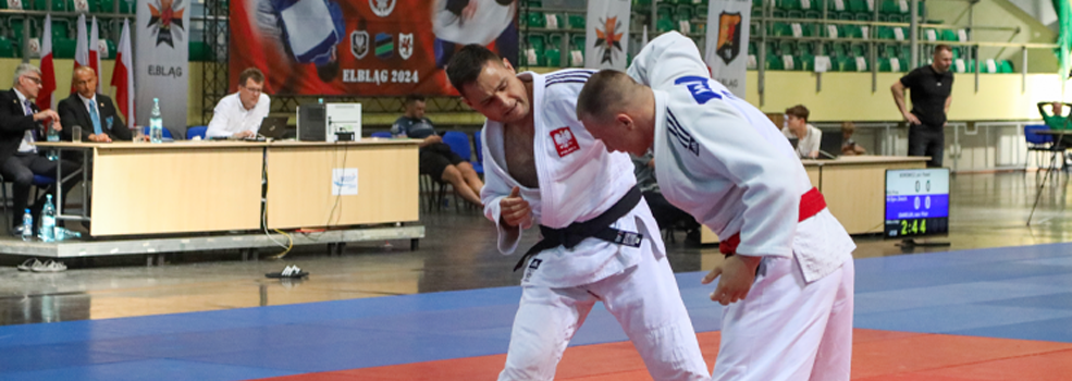 Elblg: onierze walcz na tatami. Trwaj Mistrzostwa Wojska Polskiego w Judo