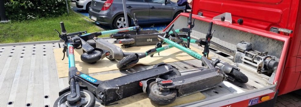 Elblg: le zaparkujesz hulajnog elektryczn, licz si zmandatem