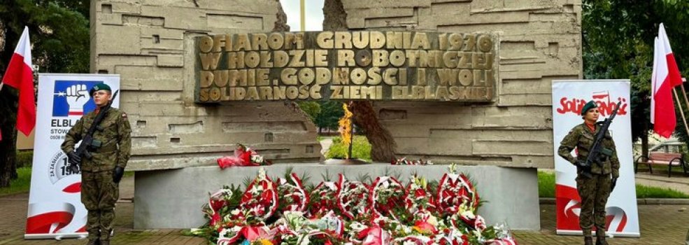 Elblg uczci 45. rocznic podpisania Porozumie Sierpniowych 