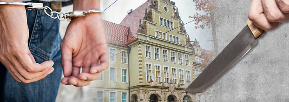 Elblg: 30-latek zaatakowa noem koleg z pracy. Jest akt oskarenia