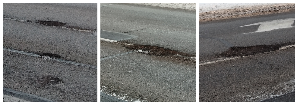 Czy s�u�by tego nie widz�? "Jazda ulic� Brzesk� jest niebezpieczna"