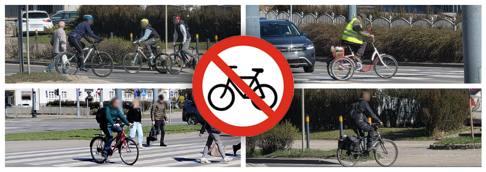 To ju� nagminne. Tak w Elblagu rowerzy�ci �ami� przepisy - materia� zdj�ciowy