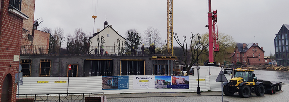 Inwestycja nad rzek� Elbl�g. Nowa kamienica b�dzie gotowa jeszcze w tym roku?�