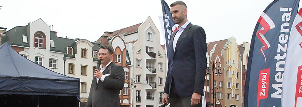 S�awomir Mentzen i Marcin Mo�d�onek przyjechali do Elbl�ga