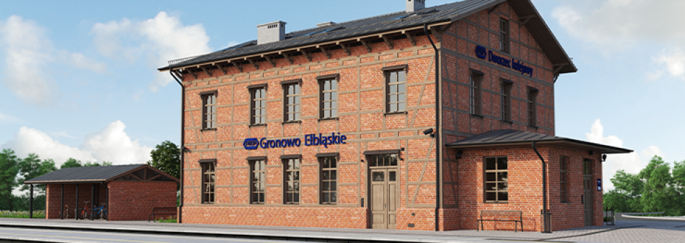 Zabytkowy dworzec w Gronowie Elbl�skim czeka modernizacja