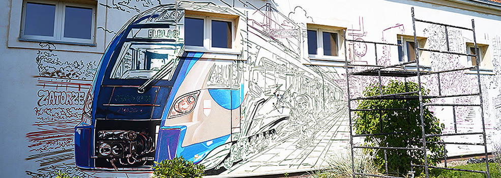 Przy SP nr 14 powstaje mural inspirowany Zatorzem