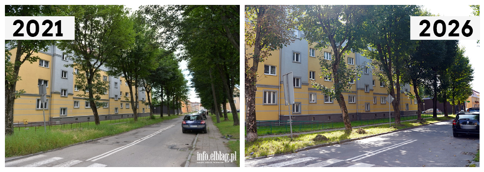 Odwiedzamy elbl�skie ulice. Czy w ci�gu 5 lat zmieni�a si� ul. Okrzei? (odc. 21)