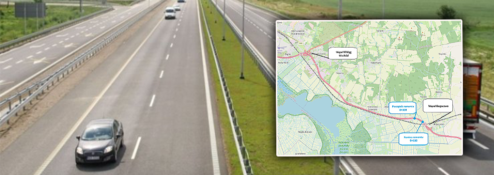 Kolejny remont na S7 w okolicy Elbl�ga. Kierowcy pojad� jednym pasem