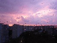 deszczowy poranek