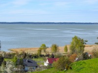 Widok na Zalew Wilany  punktu widokowego w Suchaczu